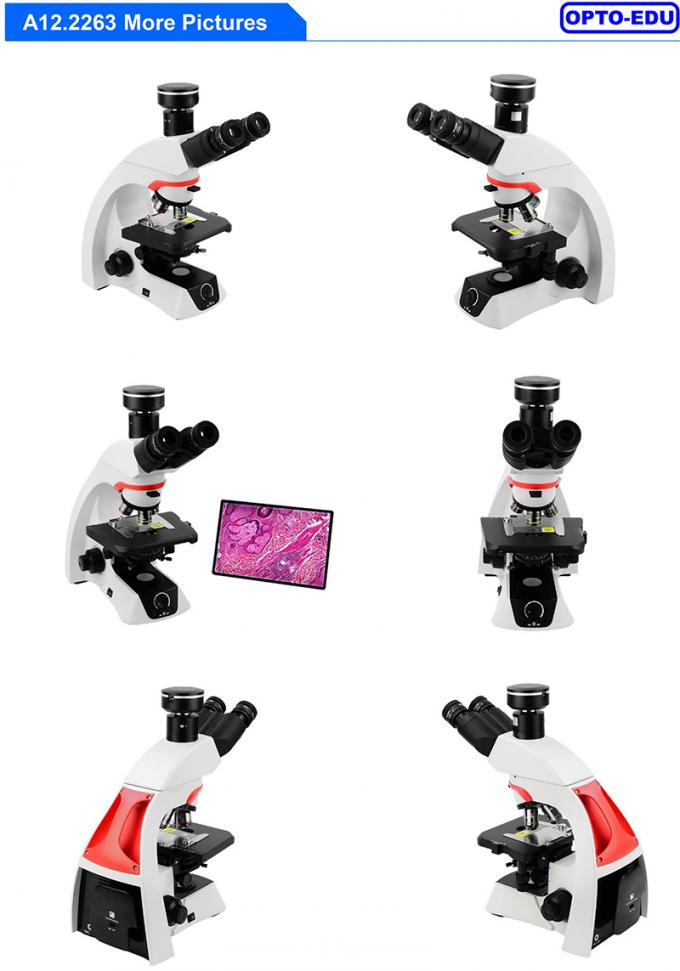 OPTO-EDU A12.2263 Infinity Trinocular Biologische Labormikroskop 10