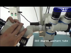 Operating Microscope, Dual Head, Motor Zoom, 3x~16x. For Neurosurgery, Brain Surgery, ENT