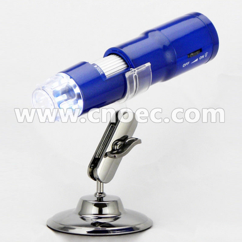 Blue Portable 200x Hand Held Digital Microscope With White Light LED A34.4105